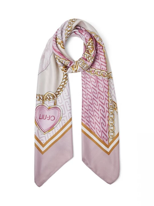 Obrázek produktu Liu Jo Oversize šátek zlatá / pink / offwhite