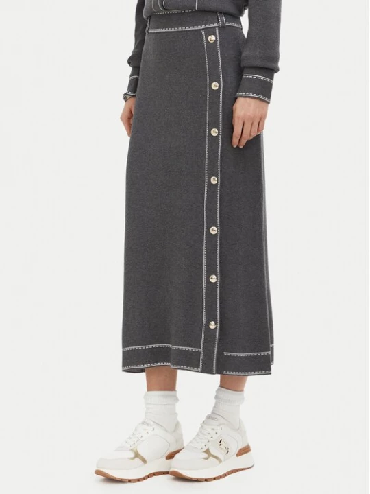 Obrázek produktu Liu Jo Sport Midi sukně TF6179 MS59L Tmavě šedá Regular Fit