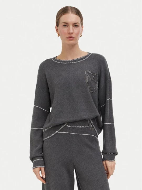 Obrázek produktu Liu Jo Sport Svetr TF6180 MS59L Tmavě šedá Regular Fit