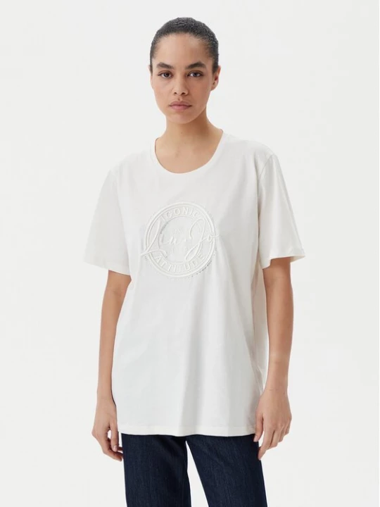 Obrázek produktu Liu Jo Sport T-Shirt TA5174 JS923 Krémová Regular Fit