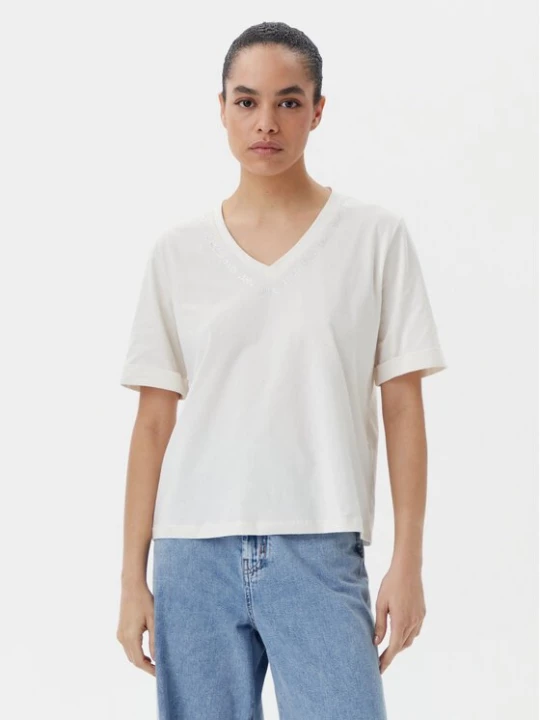 Obrázek produktu Liu Jo Sport T-Shirt TA5175 JS923 Écru Regular Fit Krémová