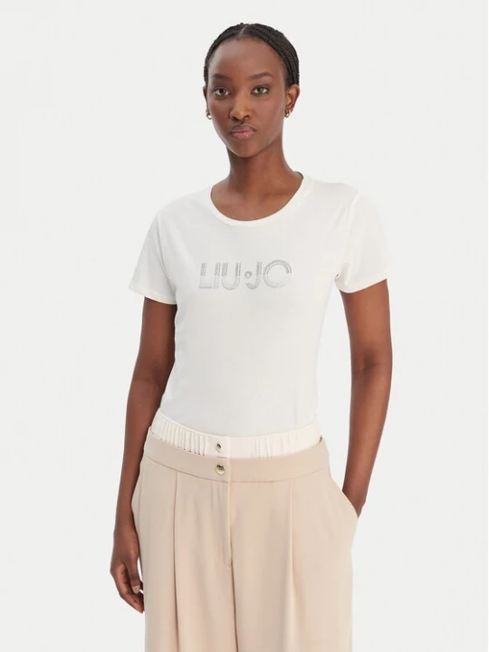 Obrázek produktu Liu Jo Sport T-Shirt TA6056 JS923 Écru Regular Fit Krémová