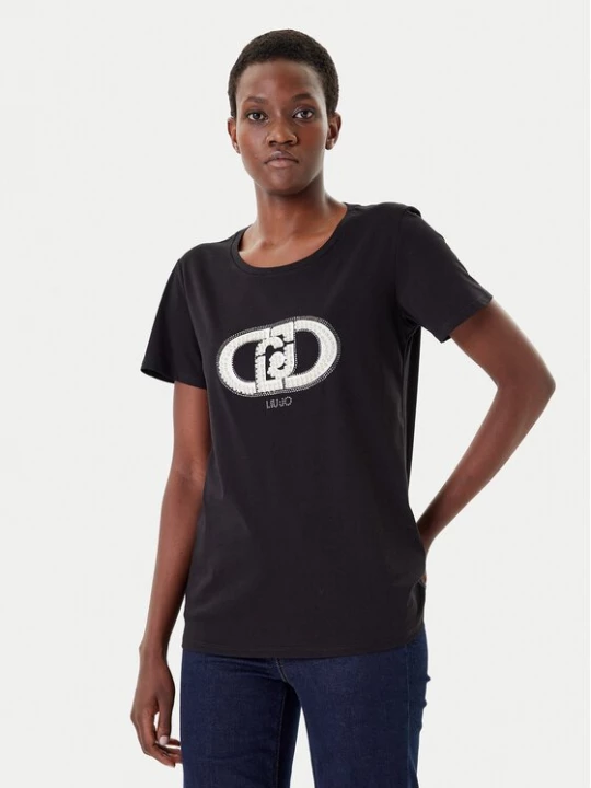 Obrázek produktu Liu Jo Sport T-Shirt TF5280 JS923 Černá Regular Fit