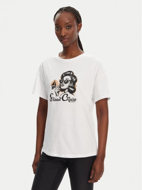 Obrázek produktu Liu Jo T-Shirt WA5342 JS923 M9504 Bílá Regular Fit