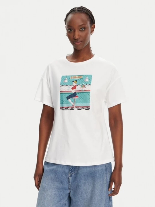 Obrázek produktu Liu Jo T-Shirt WA5342 JS923 M9505 Bílá Regular Fit