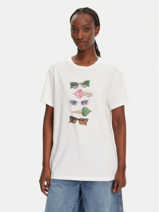 Obrázek produktu Liu Jo T-Shirt WA5343 JS923 M9518 Bílá Regular Fit