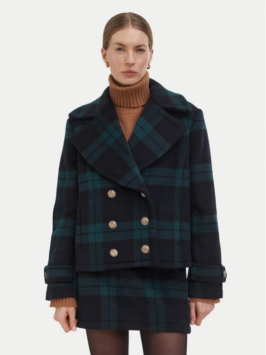 Obrázek produktu Liu Jo Vlněný kabát WF6352 T719A Tmavomodrá Relaxed Fit