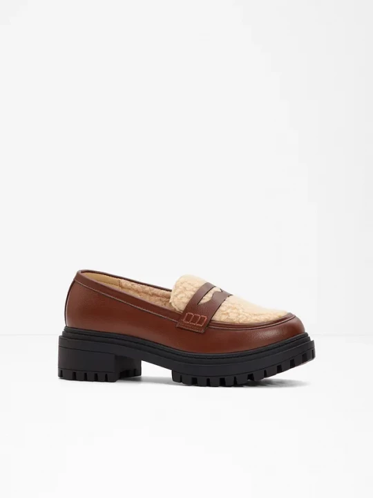 Obrázek produktu Loafersy chunky BonPrix brązowy