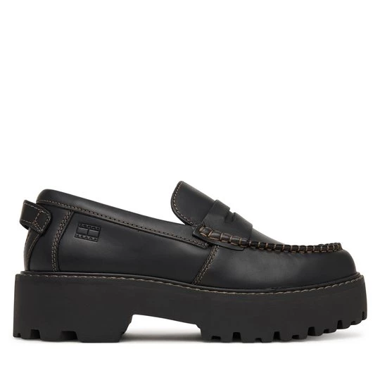 Obrázek produktu Loafersy Tommy Jeans Archive '01 Loafer Leather EN0EN03005 Černá