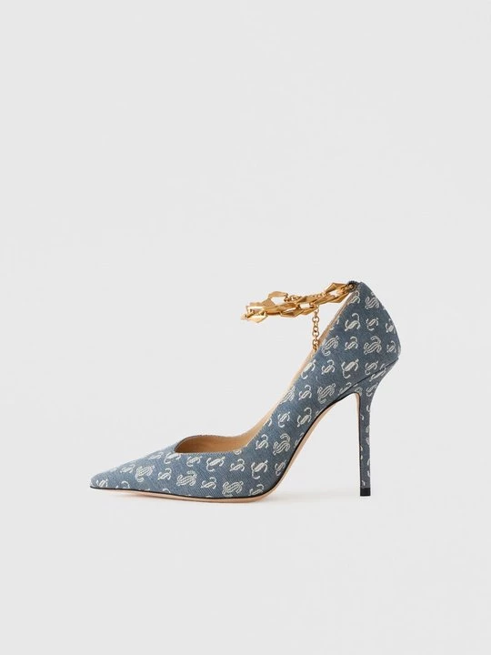 Obrázek produktu Lodičky na vysokém podpatku Jimmy Choo světlemodrý denim