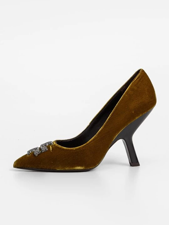 Obrázek produktu Lodičky na vysokém podpatku Tory Burch olivová