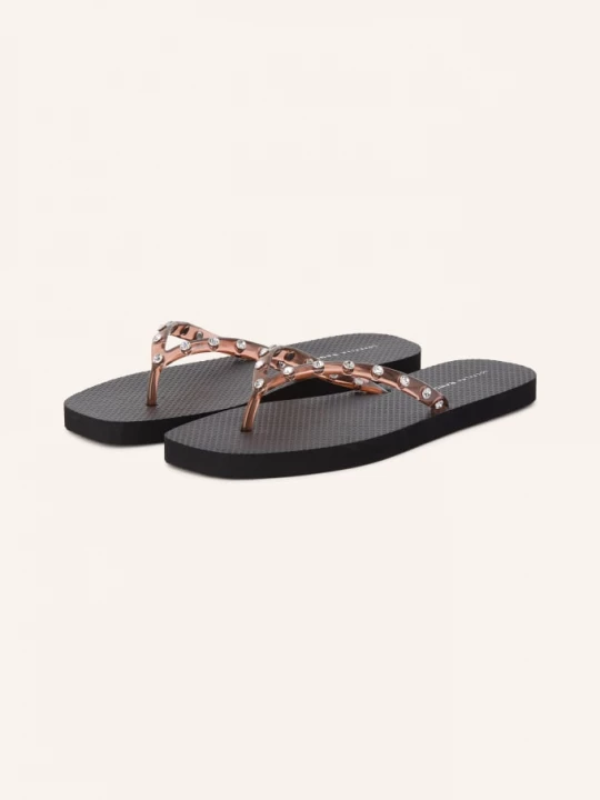 Obrázek produktu Loeffler Randall Prstové Sandály Taryn S Ozdobnými Kamínky hnědá
