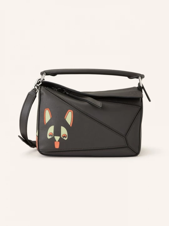 Obrázek produktu Loewe Kabelka Puzzle tmavě šedá / oranžová / mátová