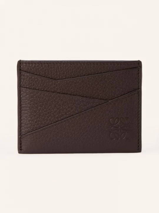 Obrázek produktu Loewe Pouzdro Na Karty Puzzle Edge tmavě hnědá