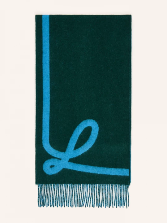Obrázek produktu Loewe Šála zelená / tmavě modrá