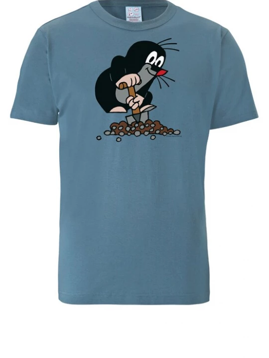 Obrázek produktu LOGOSHIRT Tričko 'Der Kleine Maulwurf'  chladná modrá / růžová / černá / bílá