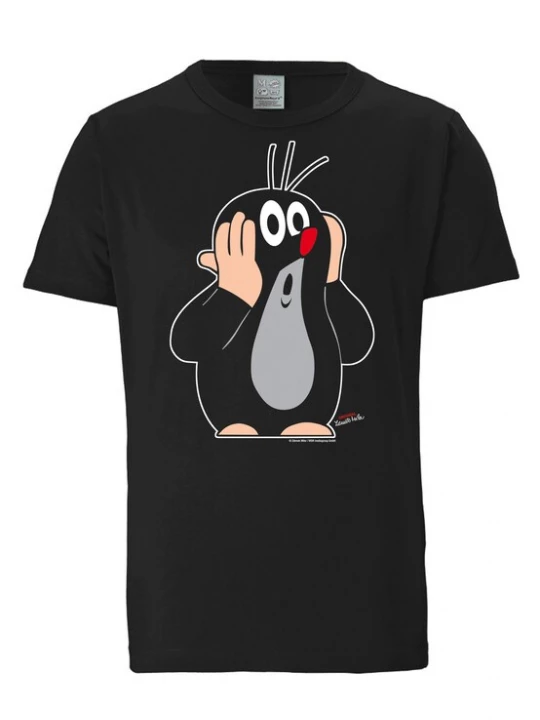 Obrázek produktu LOGOSHIRT Tričko 'Der kleine Maulwurf'  šedá / červená / černá / bílá
