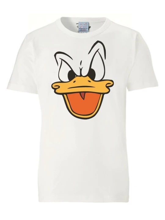 Obrázek produktu LOGOSHIRT Tričko 'Donald Duck' kari / oranžová / bílá