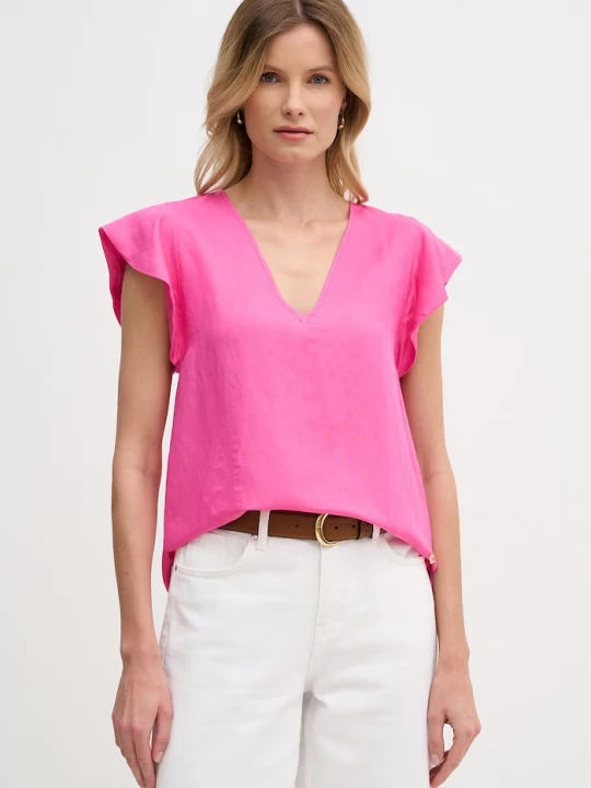 Obrázek produktu Lola Casademunt halenka dámská se lnem růžová