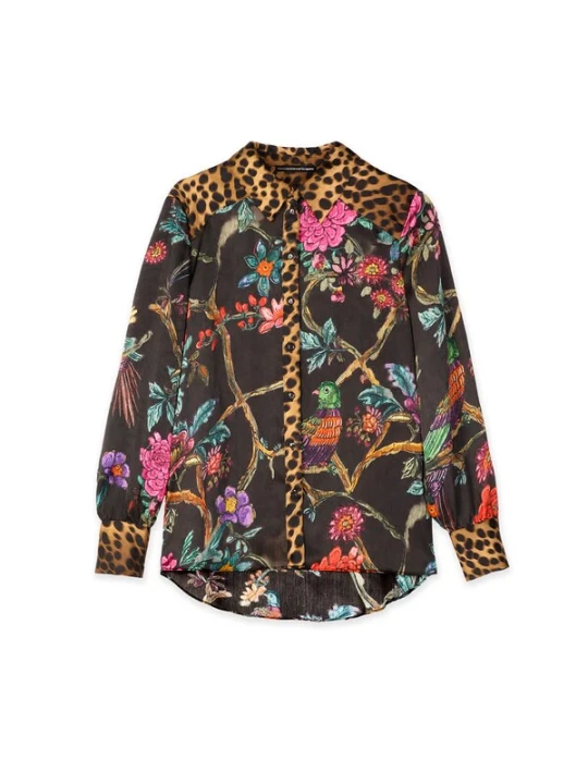 Obrázek produktu Lola Casademunt Halenka pueblo / fialová / magenta / černá