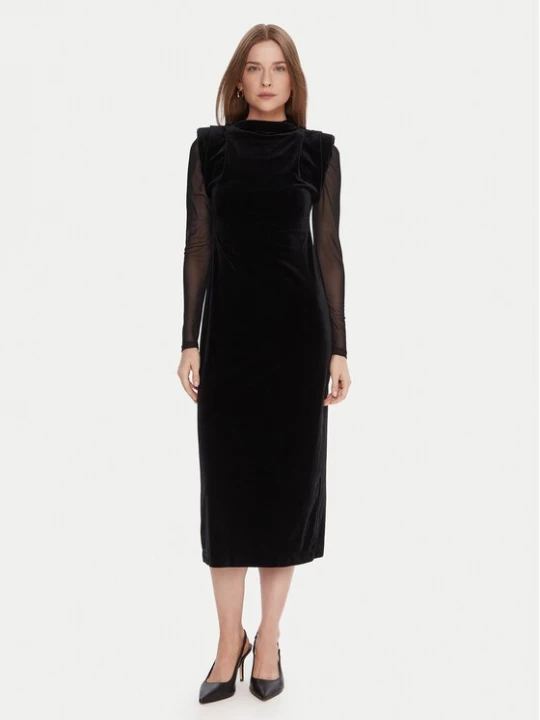 Obrázek produktu LOLA CASADEMUNT Koktejlové šaty LF2516007 Černá Regular Fit