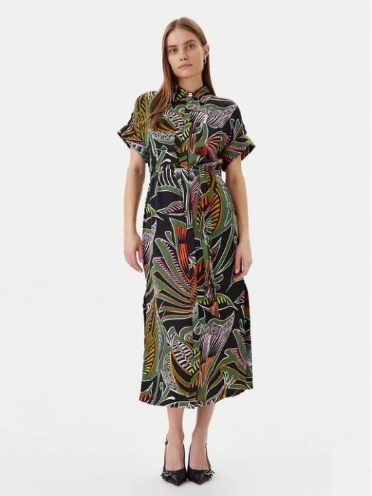 Obrázek produktu LOLA CASADEMUNT Košilové šaty LS2516059 Zelená Relaxed Fit