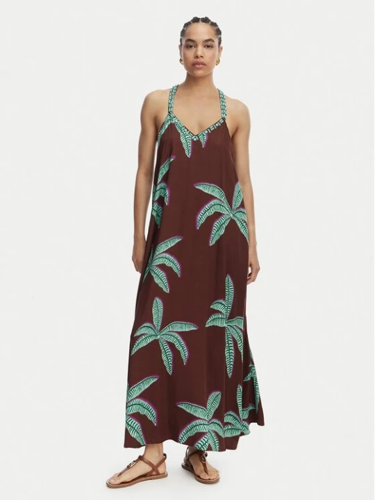 Obrázek produktu LOLA CASADEMUNT Letní šaty LS2616022 Hnědá Relaxed Fit