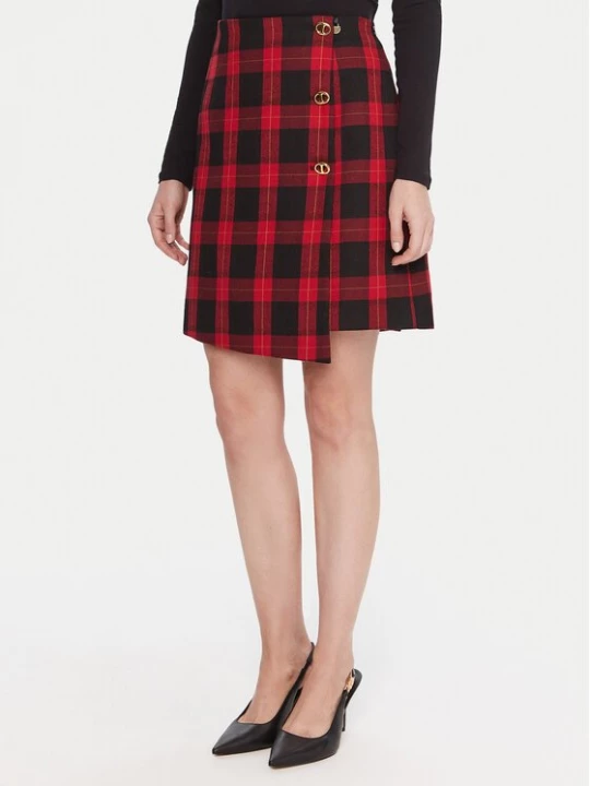 Obrázek produktu LOLA CASADEMUNT Mini sukně LF2508003 Červená Regular Fit