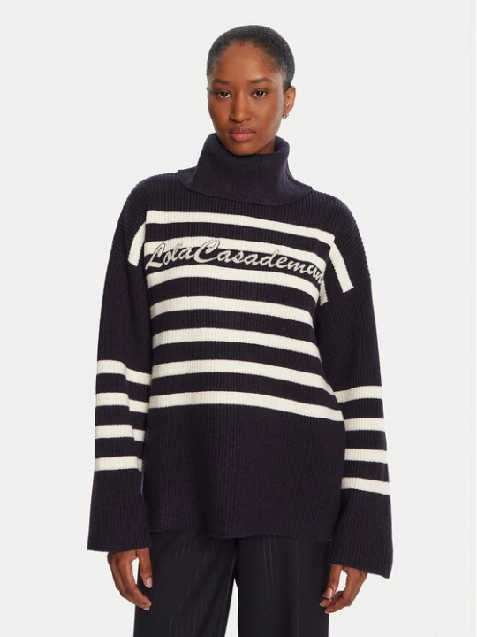 Obrázek produktu LOLA CASADEMUNT Rolák LF2511026 Tmavomodrá Loose Fit
