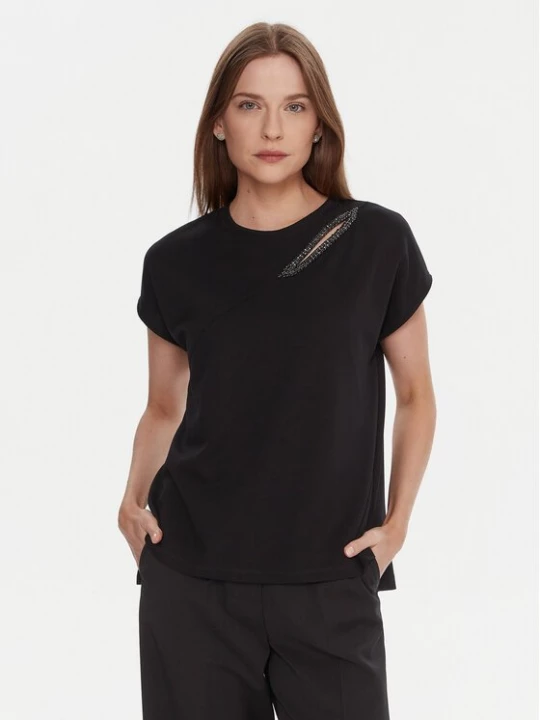 Obrázek produktu LOLA CASADEMUNT T-Shirt LF2515024 Černá Regular Fit