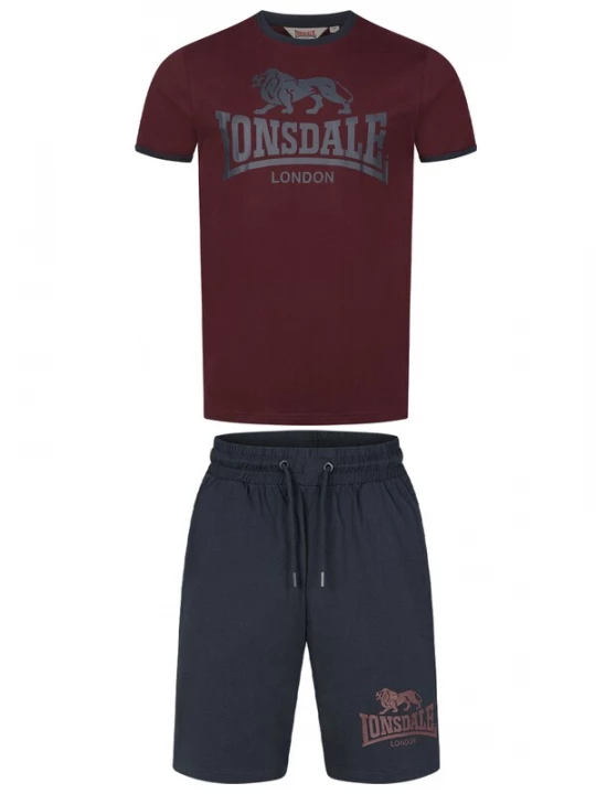 Obrázek produktu LONSDALE Joggingová souprava ' MAIST ' tmavě modrá / karmínově červené