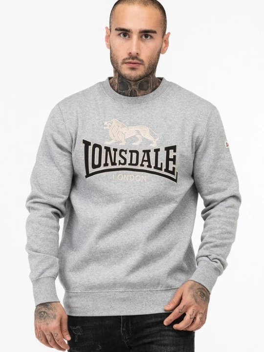 Obrázek produktu Lonsdale London Mikina 'Lawins' béžová / šedý melír / černá