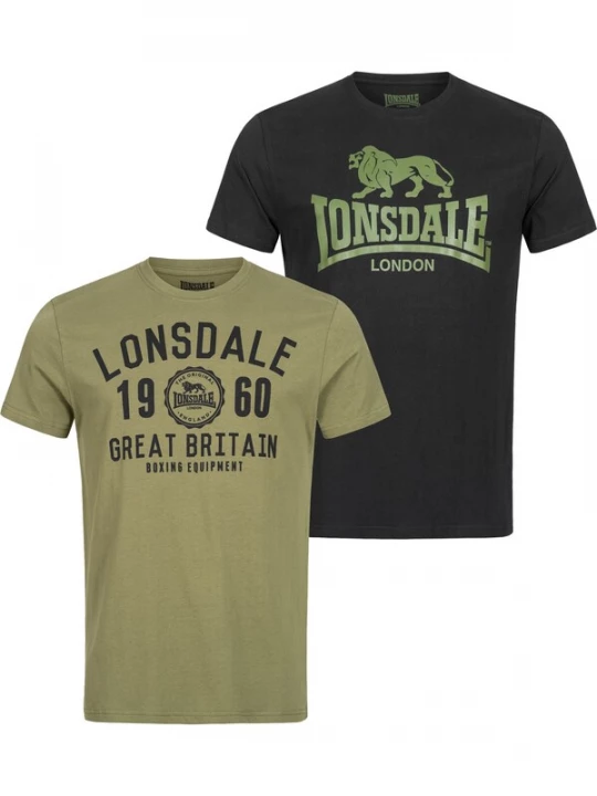 Obrázek produktu LONSDALE Tričko 'Bangor'  khaki / černá