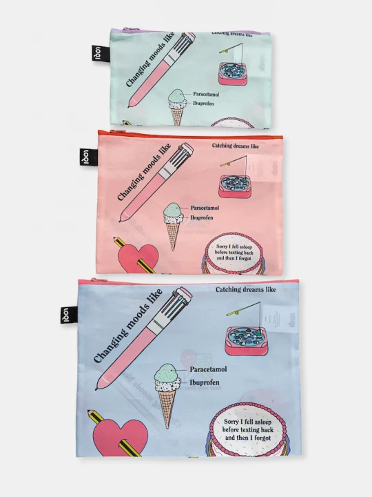 Obrázek produktu LOQI Sada taštiček LOQI Giulia Hartz 3-pack