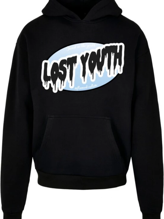 Obrázek produktu Lost Youth Mikina 'Invest'  světlemodrá / černá / bílá