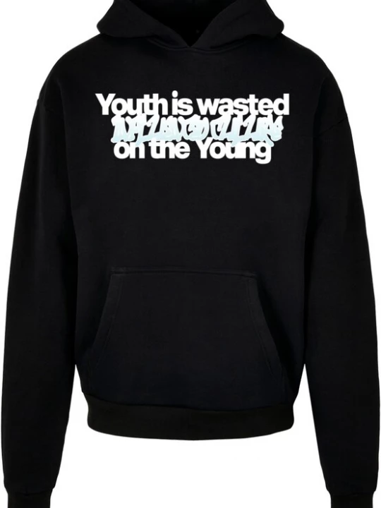 Obrázek produktu Lost Youth Mikina 'Wasted'  tyrkysová / černá / bílá