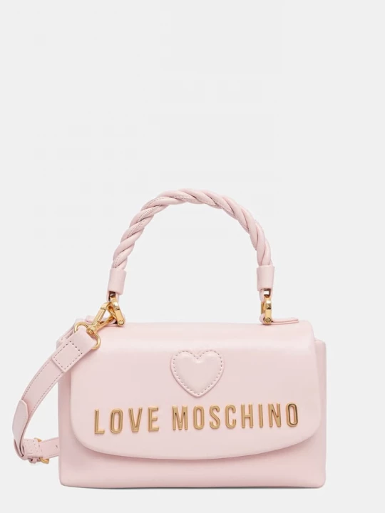 Obrázek produktu Love Moschino crossbody kabelka dámská kožená růžová
