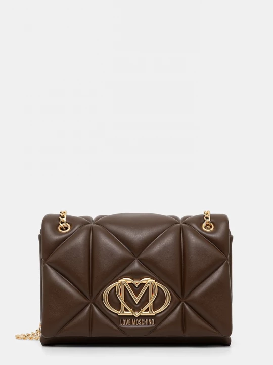 Obrázek produktu Love Moschino crossbody kabelka dámská z imitace kůže hnědá