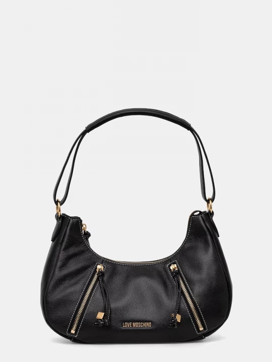 Obrázek produktu Love Moschino Kabelka rohlík dámská kožená černá