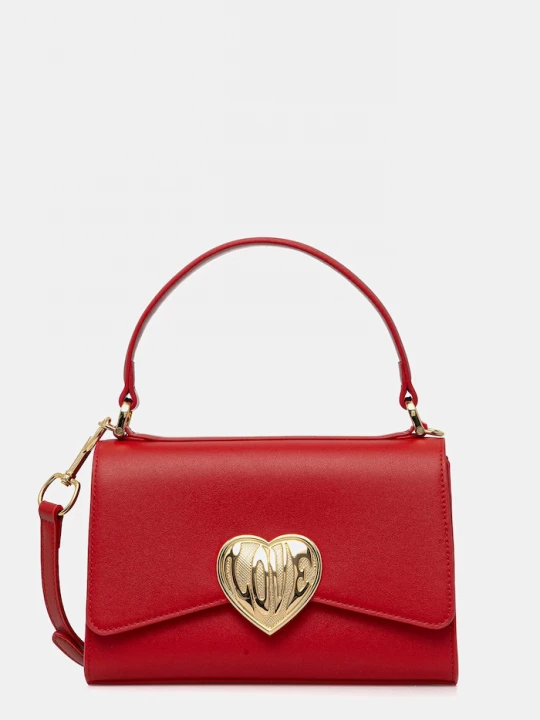 Obrázek produktu Love Moschino Kožená kabelka Love Moschino červená