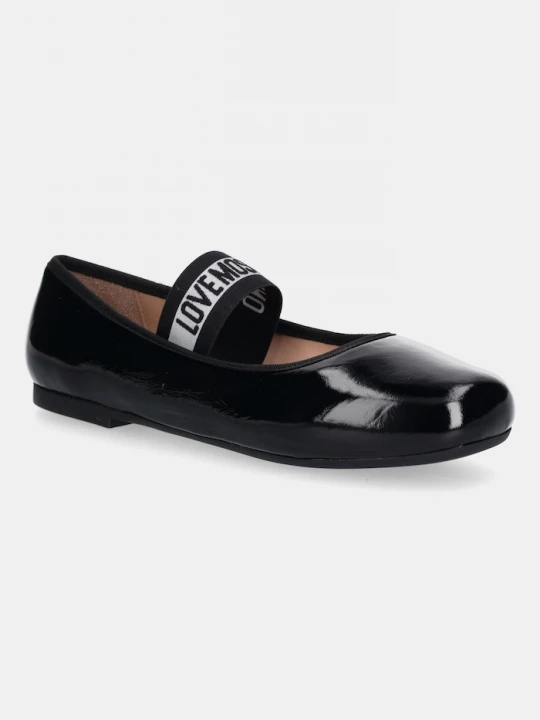 Obrázek produktu Love Moschino Kožené baleríny Love Moschino černá