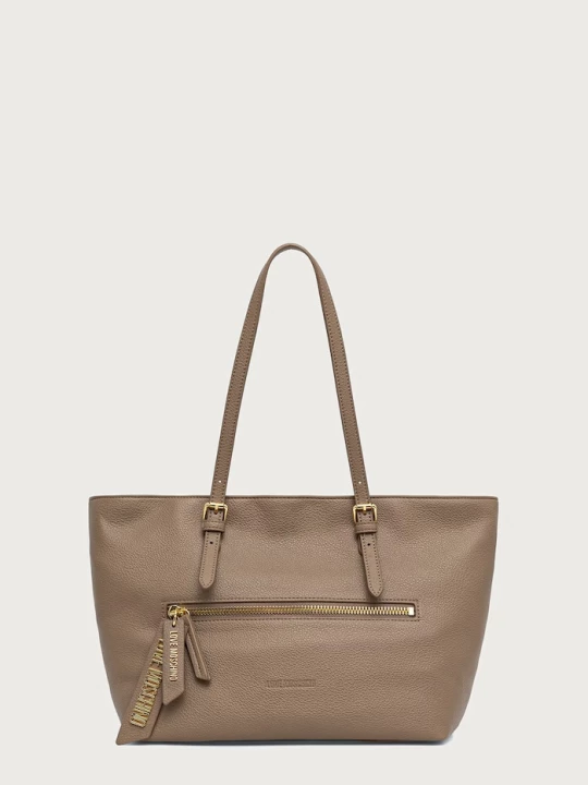 Obrázek produktu Love Moschino nákupní taška dámská z imitace kůže béžová