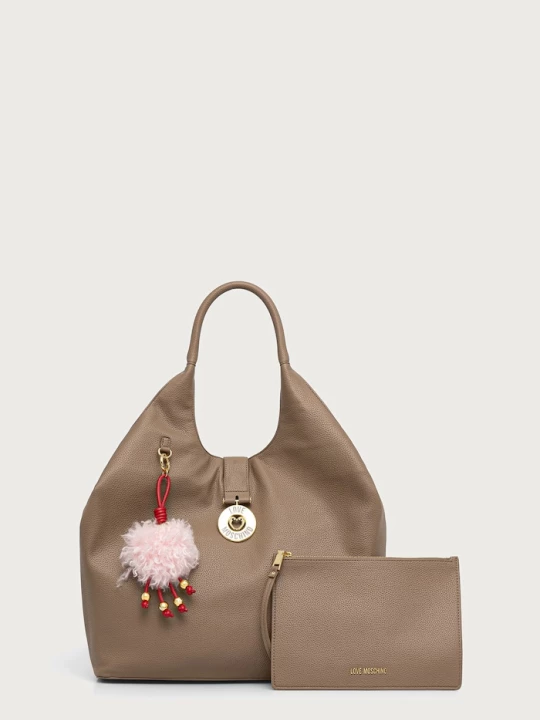 Obrázek produktu Love Moschino nákupní taška dámská z imitace kůže béžová