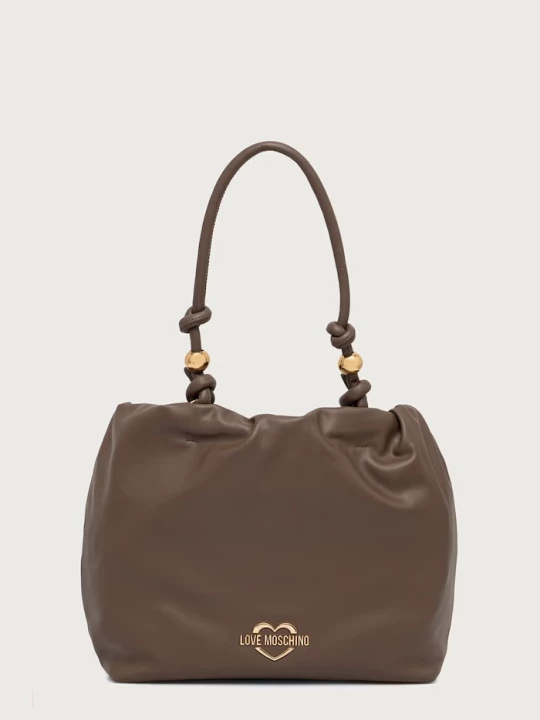 Obrázek produktu Love Moschino nákupní taška dámská z imitace kůže hnědá