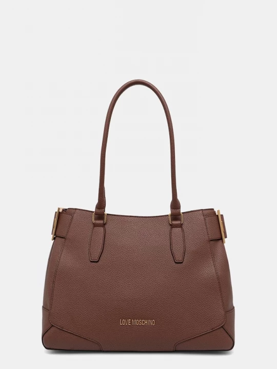 Obrázek produktu Love Moschino tote taška dámská z imitace kůže hnědá
