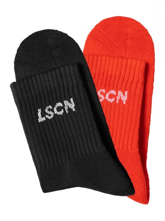 Obrázek produktu LSCN by LASCANA Ponožky červená / černá / bílá