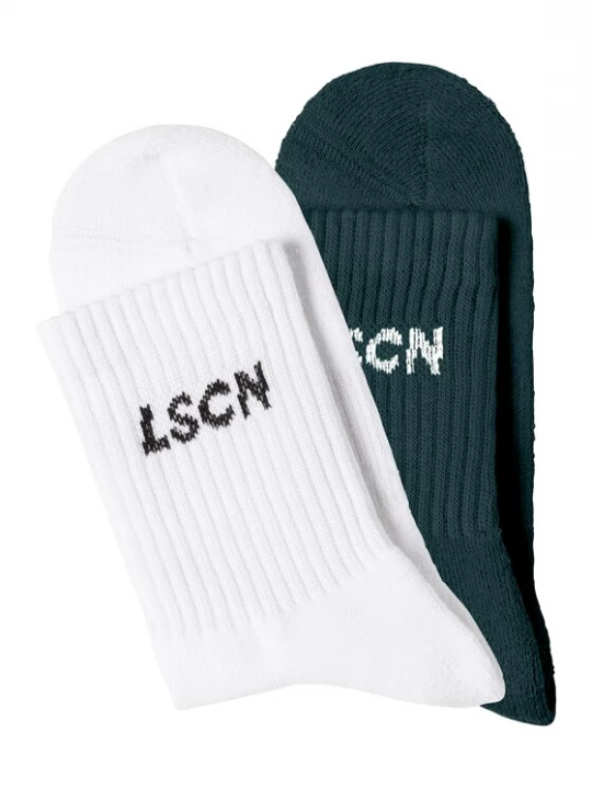 Obrázek produktu LSCN by LASCANA Ponožky petrolejová / bílá