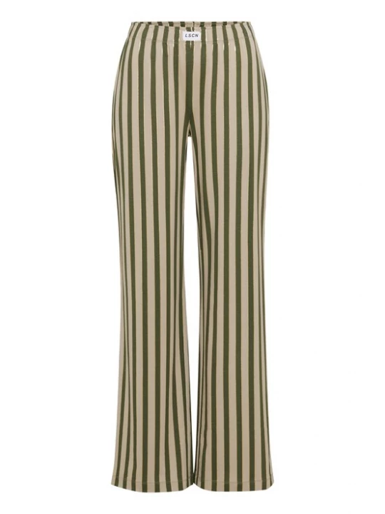 Obrázek produktu LSCN by LASCANA Pyžamové kalhoty zlatá / khaki / tmavě zelená