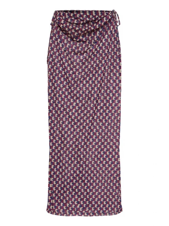 Obrázek produktu LSCN by LASCANA Sukně béžová / námořnická modř / ostružinová