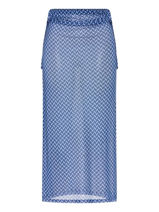 Obrázek produktu LSCN by LASCANA Sukně námořnická modř / tmavě modrá / bílá